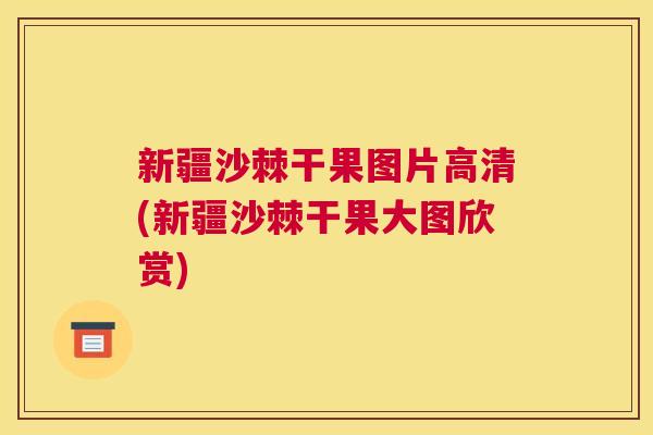 新疆沙棘干果图片高清(新疆沙棘干果大图欣赏)