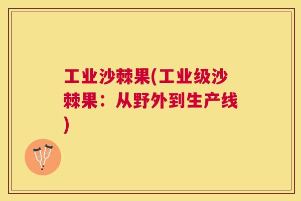 工业沙棘果(工业级沙棘果:从野外到生产线)