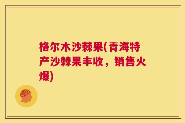 格尔木沙棘果(青海特产沙棘果丰收,销售火爆) 格尔木沙棘果(青海特产沙棘果丰收,销售火爆)