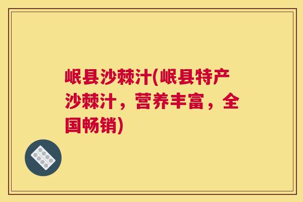 岷县沙棘汁(岷县特产沙棘汁,营养丰富,全国畅销)