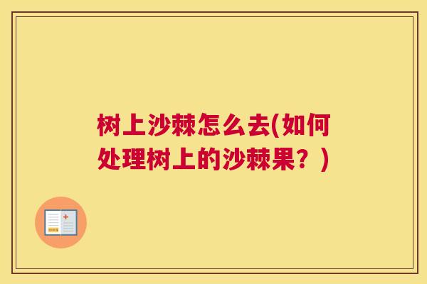 树上沙棘怎么去(如何处理树上的沙棘果？)