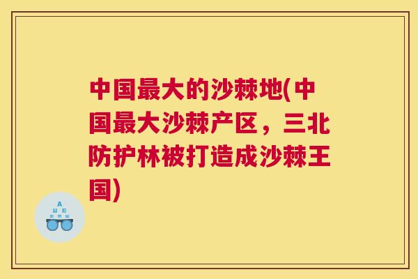 中国最大的沙棘地(中国最大沙棘产区,三北防护林被打造成沙棘王国)