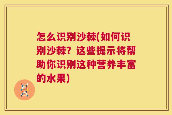 怎么识别沙棘(如何识别沙棘？这些提示将帮助你识别这种营养丰富的水果)