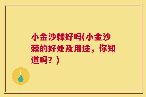 小金沙棘好吗(小金沙棘的好处及用途,你知道吗?) 小金沙棘好吗(小金沙棘的好处及用途,你知道吗?)