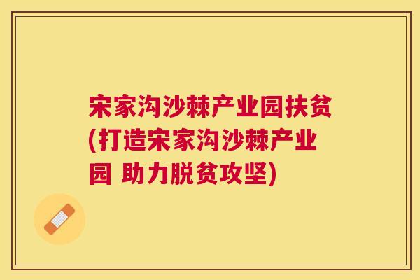 宋家沟沙棘产业园扶贫(打造宋家沟沙棘产业园 助力脱贫攻坚)