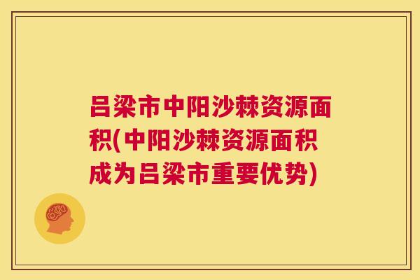 吕梁市中阳沙棘资源面积(中阳沙棘资源面积成为吕梁市重要优势)