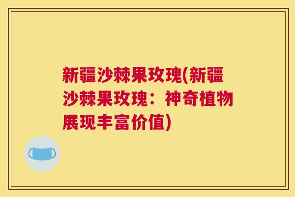 新疆沙棘果玫瑰(新疆沙棘果玫瑰:神奇植物展现丰富价值)