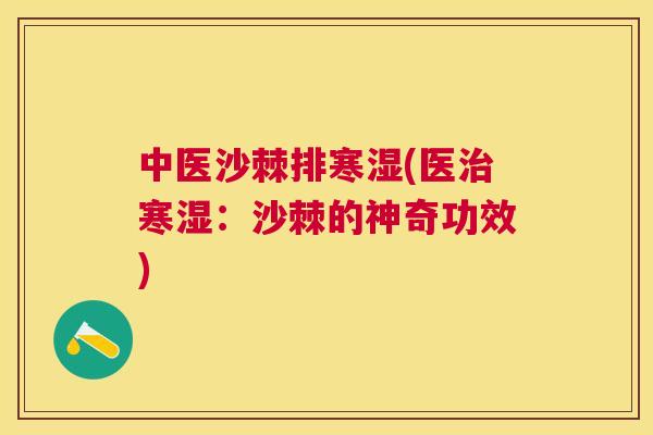 中医沙棘排寒湿(医治寒湿：沙棘的神奇功效)