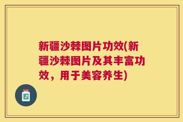 新疆沙棘图片功效(新疆沙棘图片及其丰富功效，用于美容养生)
