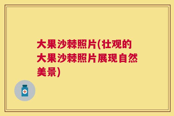 大果沙棘照片(壮观的大果沙棘照片展现自然美景)