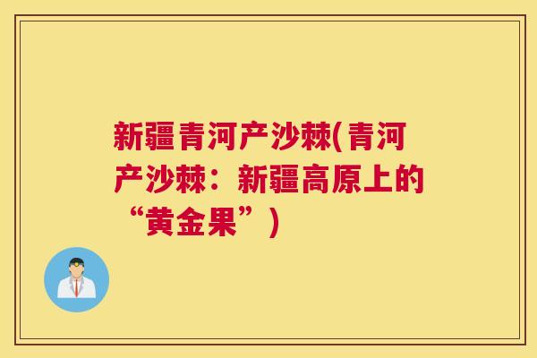 新疆青河产沙棘(青河产沙棘:新疆高原上的“黄金果”)