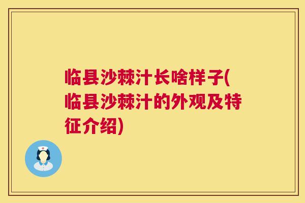 临县沙棘汁长啥样子(临县沙棘汁的外观及特征介绍)