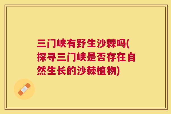 三门峡有野生沙棘吗(探寻三门峡是否存在自然生长的沙棘植物)