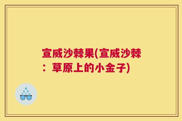 宣威沙棘果(宣威沙棘：草原上的小金子)