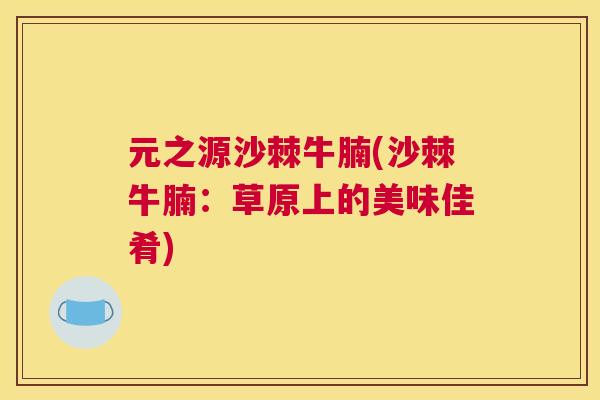 元之源沙棘牛腩(沙棘牛腩：草原上的美味佳肴)