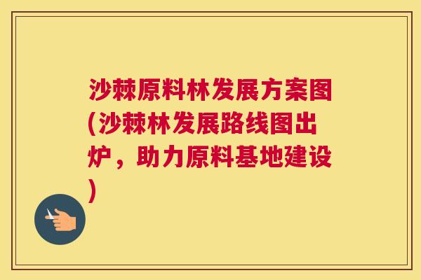 沙棘原料林发展方案图(沙棘林发展路线图出炉，助力原料基地建设)