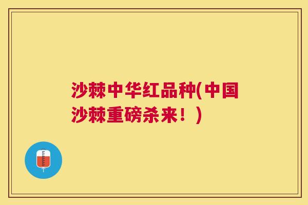 沙棘中华红品种(中国沙棘重磅杀来！)