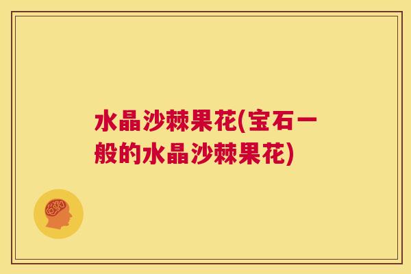 水晶沙棘果花(宝石一般的水晶沙棘果花)