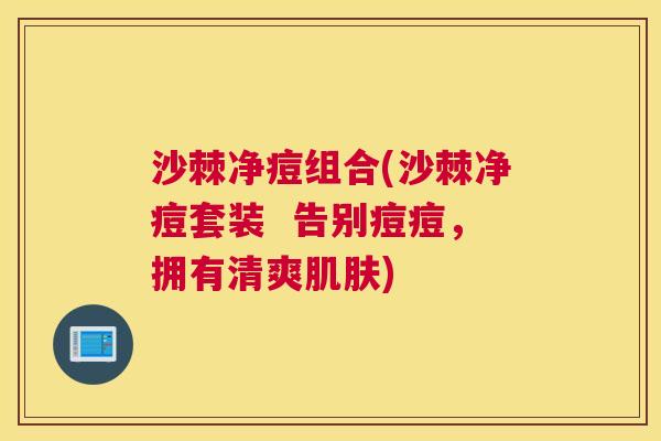 沙棘净痘组合(沙棘净痘套装  告别痘痘，拥有清爽肌肤)