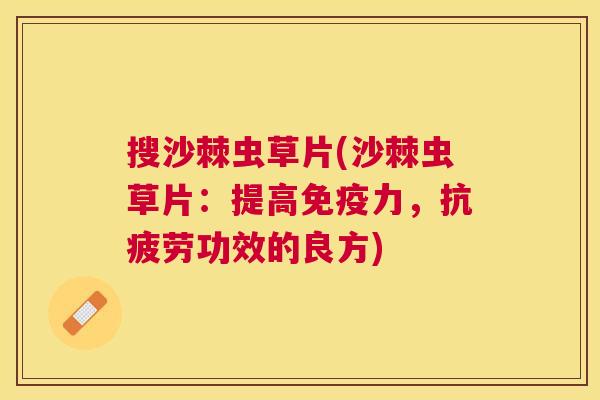搜沙棘虫草片(沙棘虫草片：提高免疫力，抗疲劳功效的良方)