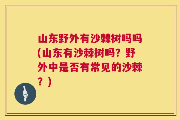 山东野外有沙棘树吗吗(山东有沙棘树吗？野外中是否有常见的沙棘？)