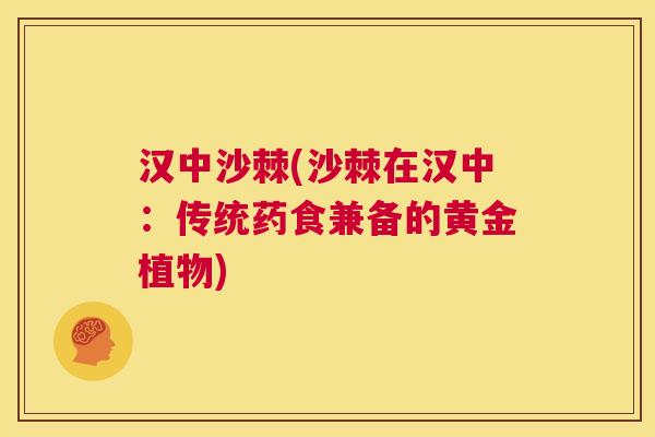 汉中沙棘(沙棘在汉中：传统药食兼备的黄金植物)