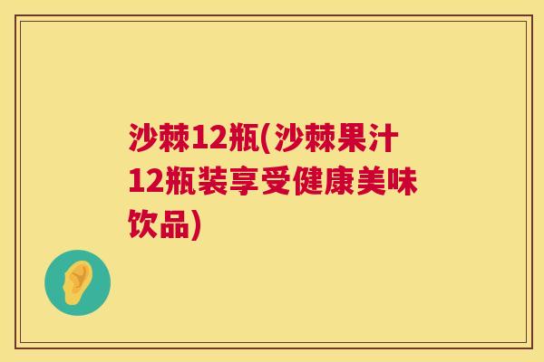 沙棘12瓶(沙棘果汁12瓶装享受健康美味饮品)
