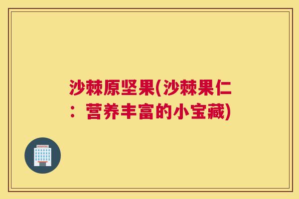 沙棘原坚果(沙棘果仁：营养丰富的小宝藏)