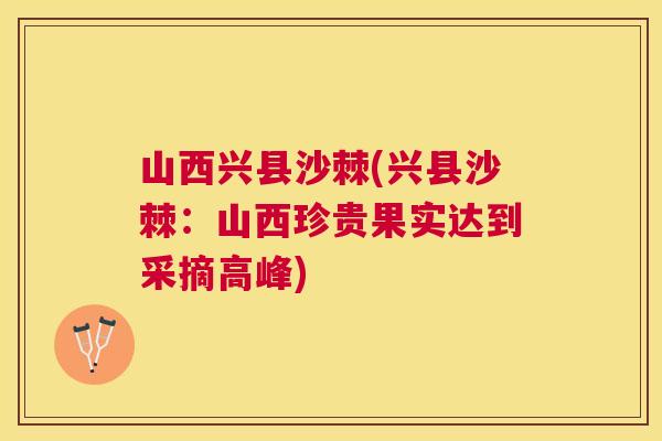 山西兴县沙棘(兴县沙棘:山西珍贵果实达到采摘高峰)