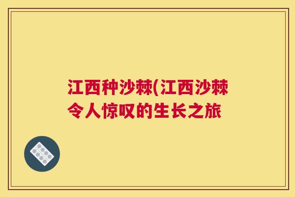江西种沙棘(江西沙棘令人惊叹的生长之旅