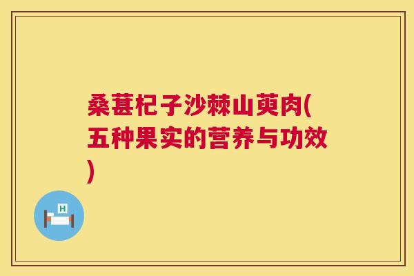 桑葚杞子沙棘山萸肉(五种果实的营养与功效)