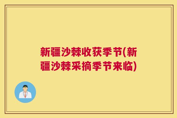 新疆沙棘收获季节(新疆沙棘采摘季节来临)