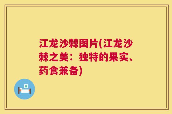 江龙沙棘图片(江龙沙棘之美：独特的果实、药食兼备)