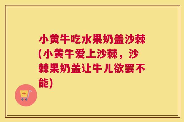 小黄牛吃水果奶盖沙棘(小黄牛爱上沙棘，沙棘果奶盖让牛儿欲罢不能)