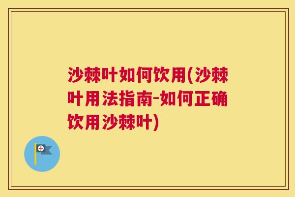 沙棘叶如何饮用(沙棘叶用法指南-如何正确饮用沙棘叶)