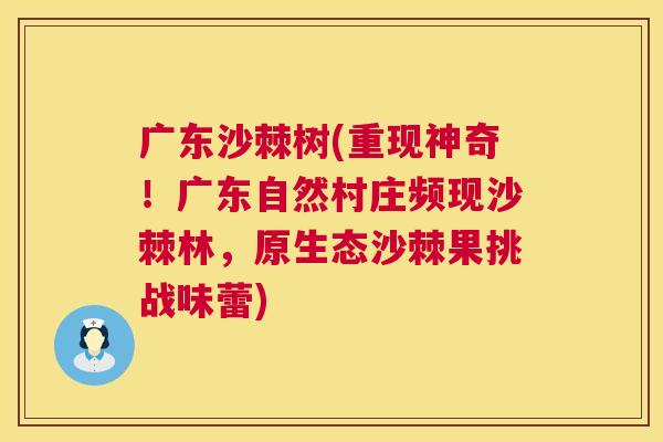 广东沙棘树(重现神奇！广东自然村庄频现沙棘林，原生态沙棘果挑战味蕾)