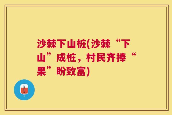 沙棘下山桩(沙棘“下山”成桩，村民齐捧“果”盼致富)