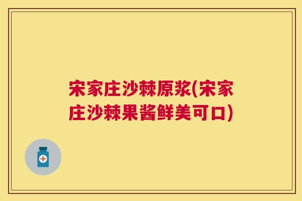 宋家庄沙棘原浆(宋家庄沙棘果酱鲜美可口)