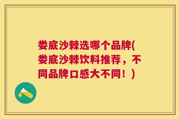 娄底沙棘选哪个品牌(娄底沙棘饮料推荐，不同品牌口感大不同！)