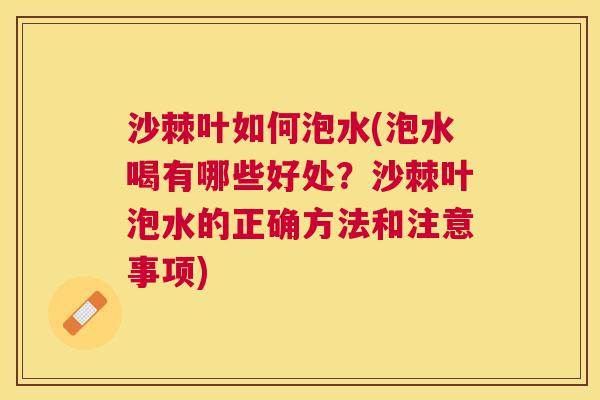 沙棘叶如何泡水(泡水喝有哪些好处？沙棘叶泡水的正确方法和注意事项)