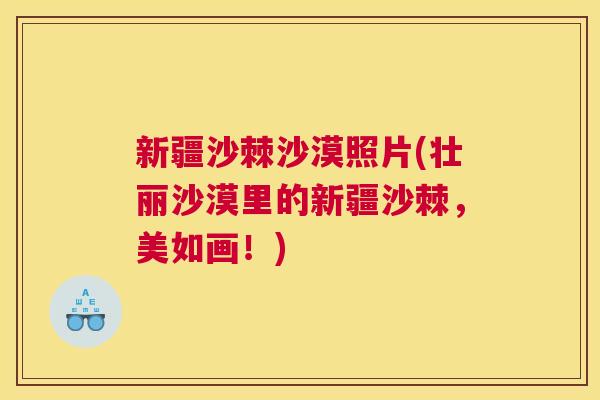 新疆沙棘沙漠照片(壮丽沙漠里的新疆沙棘，美如画！)