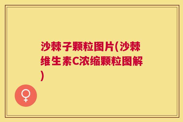 沙棘子颗粒图片(沙棘维生素C浓缩颗粒图解) 沙棘子颗粒图片(沙棘维生素C浓缩颗粒图解)