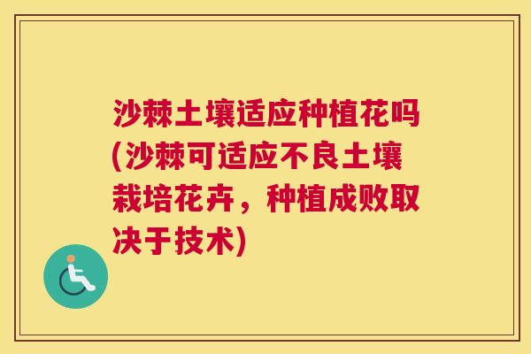 沙棘土壤适应种植花吗(沙棘可适应不良土壤栽培花卉，种植成败取决于技术)
