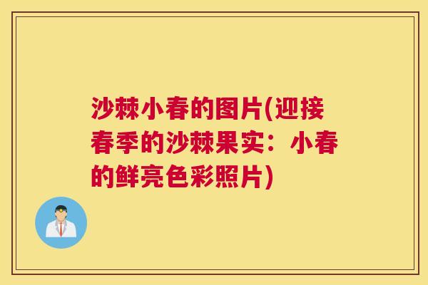 沙棘小春的图片(迎接春季的沙棘果实：小春的鲜亮色彩照片)