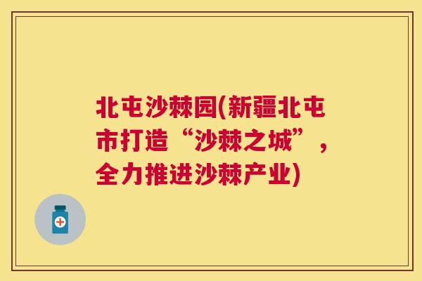 北屯沙棘园(新疆北屯市打造“沙棘之城”，全力推进沙棘产业)