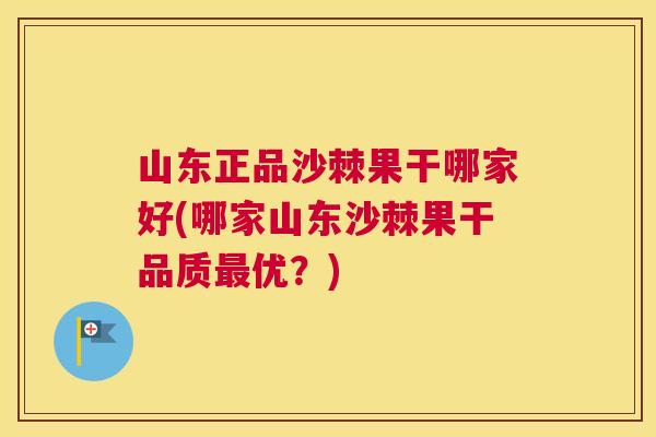 山东正品沙棘果干哪家好(哪家山东沙棘果干品质最优？)