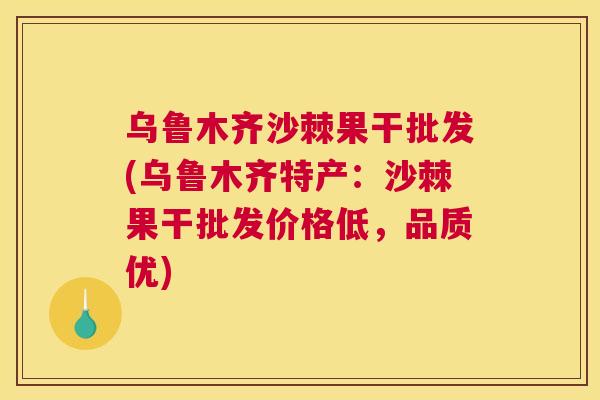 乌鲁木齐沙棘果干批发(乌鲁木齐特产：沙棘果干批发价格低，品质优)
