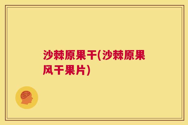 沙棘原果干(沙棘原果风干果片)