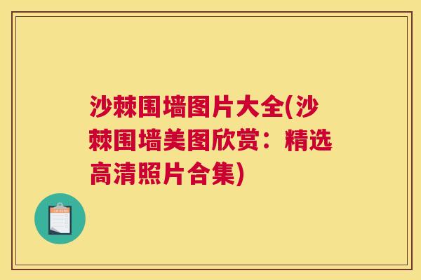 沙棘围墙图片大全(沙棘围墙美图欣赏：精选高清照片合集)