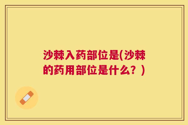 沙棘入药部位是(沙棘的药用部位是什么？)
